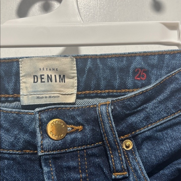 SEZANE straight leg embroidered jeans - Picture 3 of 8